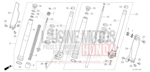 FRONT FORK CRF300LAM de 2021